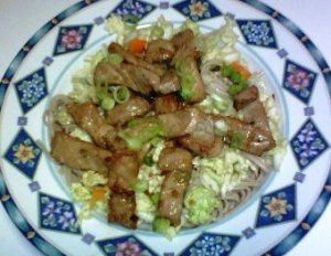 Cold Soba Noodles w/ Vietnamese Pork